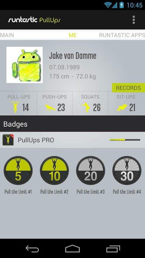    Runtastic Pull-ups Workout PRO- screenshot  