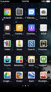 Free Download Wet Glass C Launcher Theme APK for Android