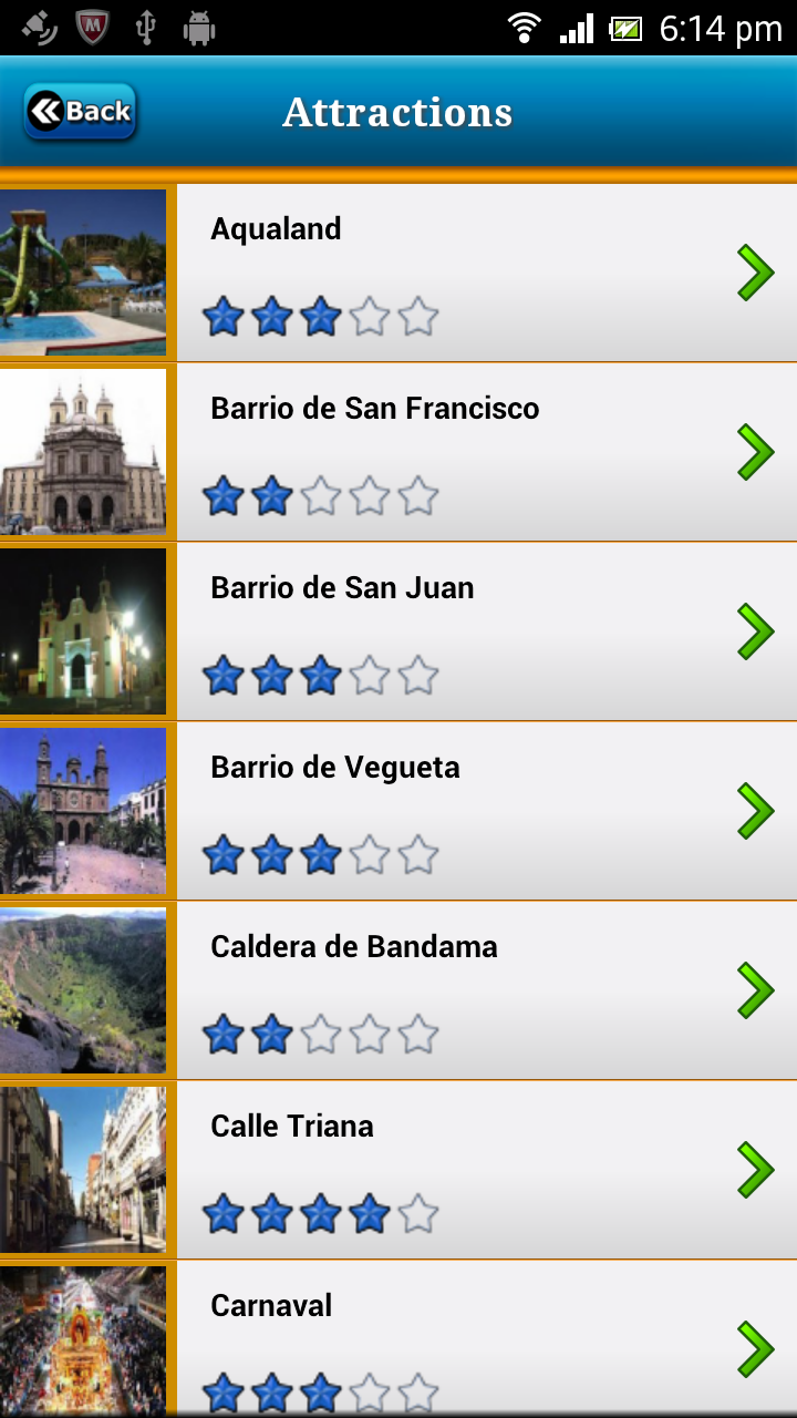 Canary Islands Offline Guide Screen 3