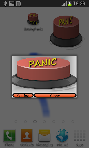 Advanced panic button Widget