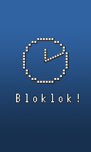 Bloklok White Analog Clock