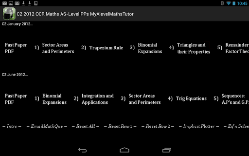 C2 OCR 2012 Past Papers