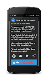 Code like Sachin Dhane UniPune poster 2