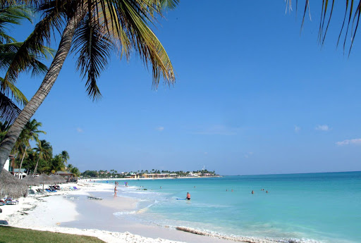 The beach at Divi Aruba Beach Resort on Aruba.