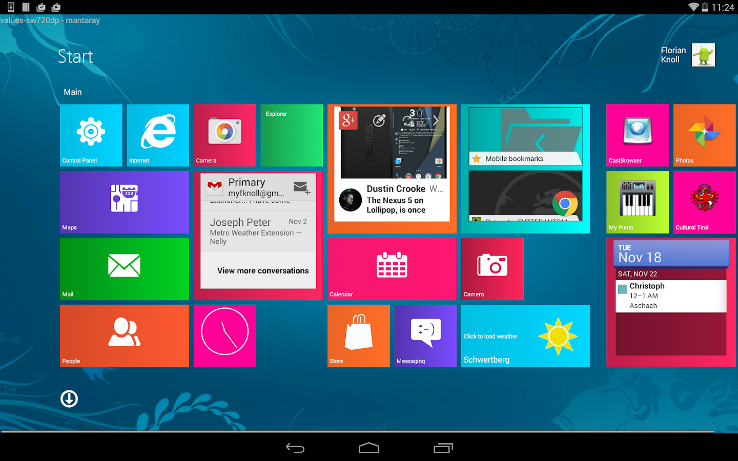    Metro UI Launcher 8.1 Pro- screenshot  
