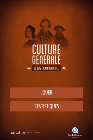 Android application MEMO Quiz Culture générale screenshort