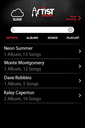Artist Engine Cloud Player