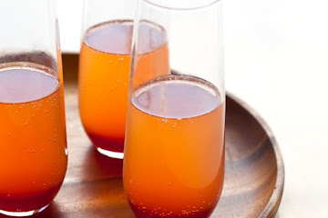 Spiced Blood Orange Champagne Punch