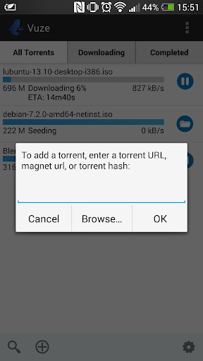 Vuze Torrent Downloader 2.1 screenshots 3