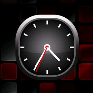 Red Bold Analog Clock 1.0