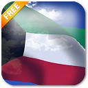 3D Kuwait Flag Live Wallpaper mobile app icon