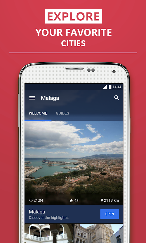 Android application Málaga Premium Guide screenshort