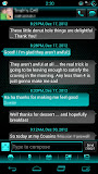 GO SMS Cyan Cobalt Theme