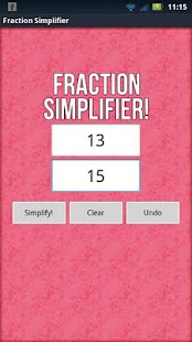 How to mod Fraction Simplifier! lastet apk for android