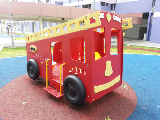 Fire Engine in Playground