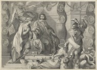 Promotieprent van Aegidius Le Maistre (1663), bovenste deel