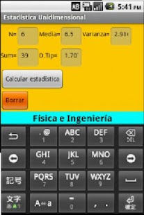 Calculadora estadística Screenshots 1