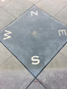 Compass in the Sidewalk