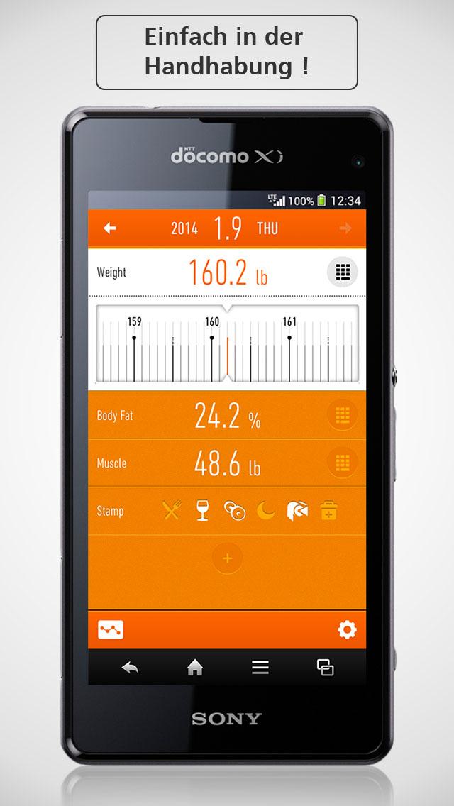 Android application Weight Loss Tracker - RecStyle screenshort