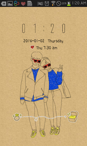 Autumn Couple go locker theme