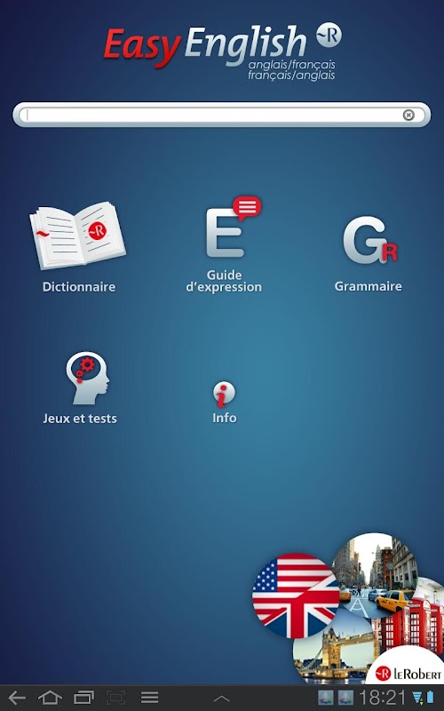 Android application Le Robert Easy English screenshort