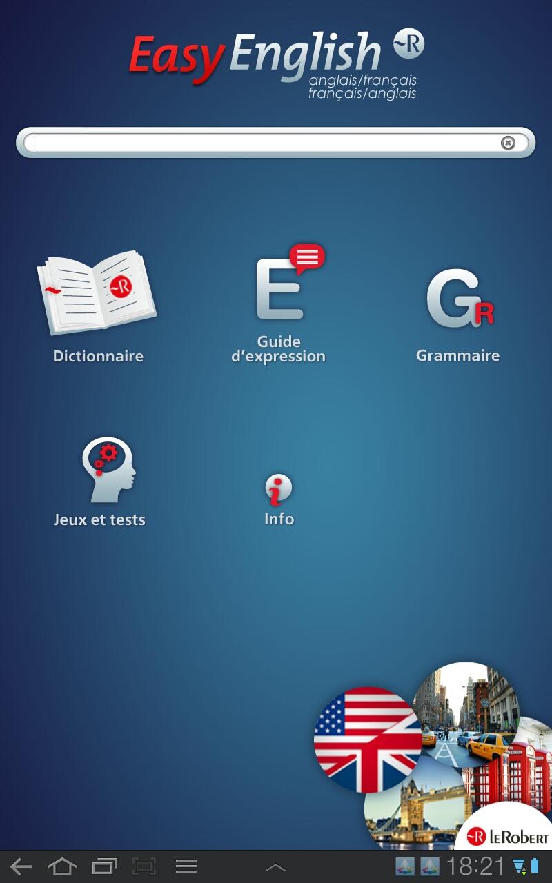 Le Robert Easy English Screen 1