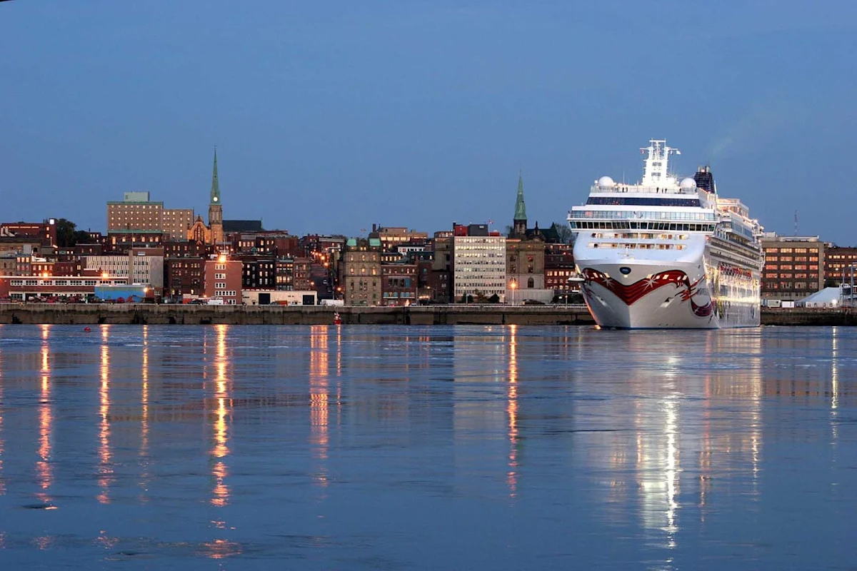 Norwegian-Jewel-Aerial-Saint-John-New-Brunswick - Hop on a Norwegian Jewel cruise and discover Canada's "Fundy City," Saint John, where there are loads of galleries, parks and architecture to enjoy.
