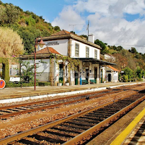 Train Station Caldas de Aregos, Douro, Portugal by João Branquinho - Transportation Trains