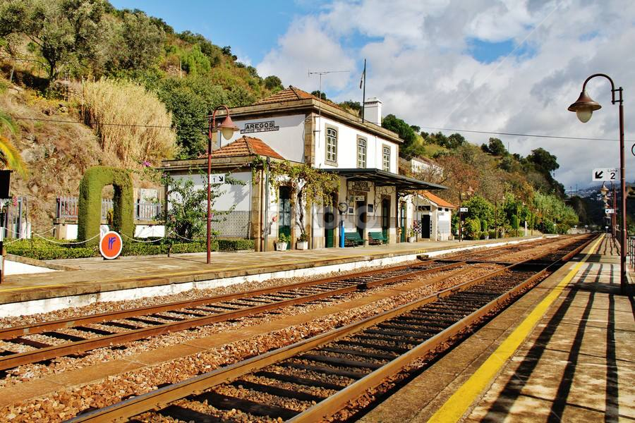 Train Station Caldas de Aregos, Douro, Portugal by João Branquinho - Transportation Trains
