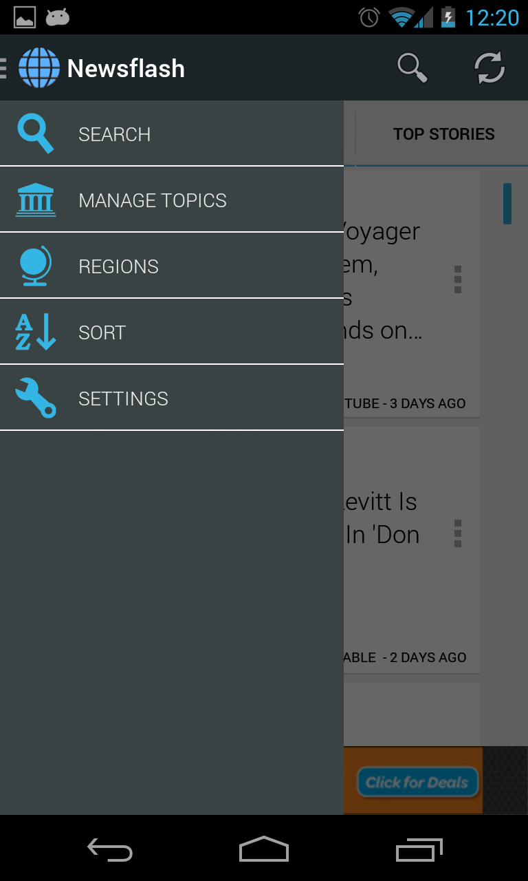 Newsflash Pro - News Screen 2