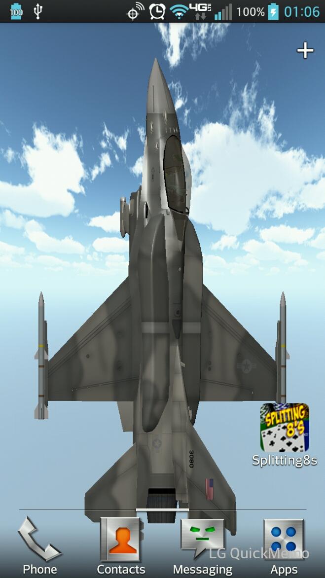 F-16 Live Wallpaper Screen 1