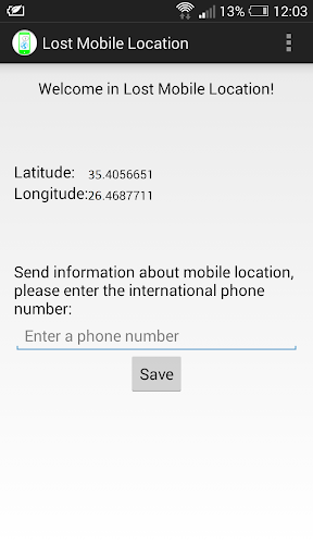 Lost Mobile Location