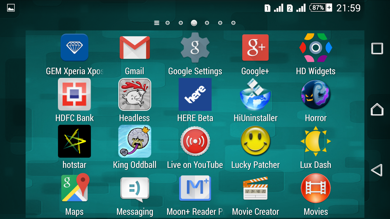 Texture Teal Xperien Theme - Android Apps on Google Play