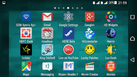 Texture Teal Xperien Theme poster 11