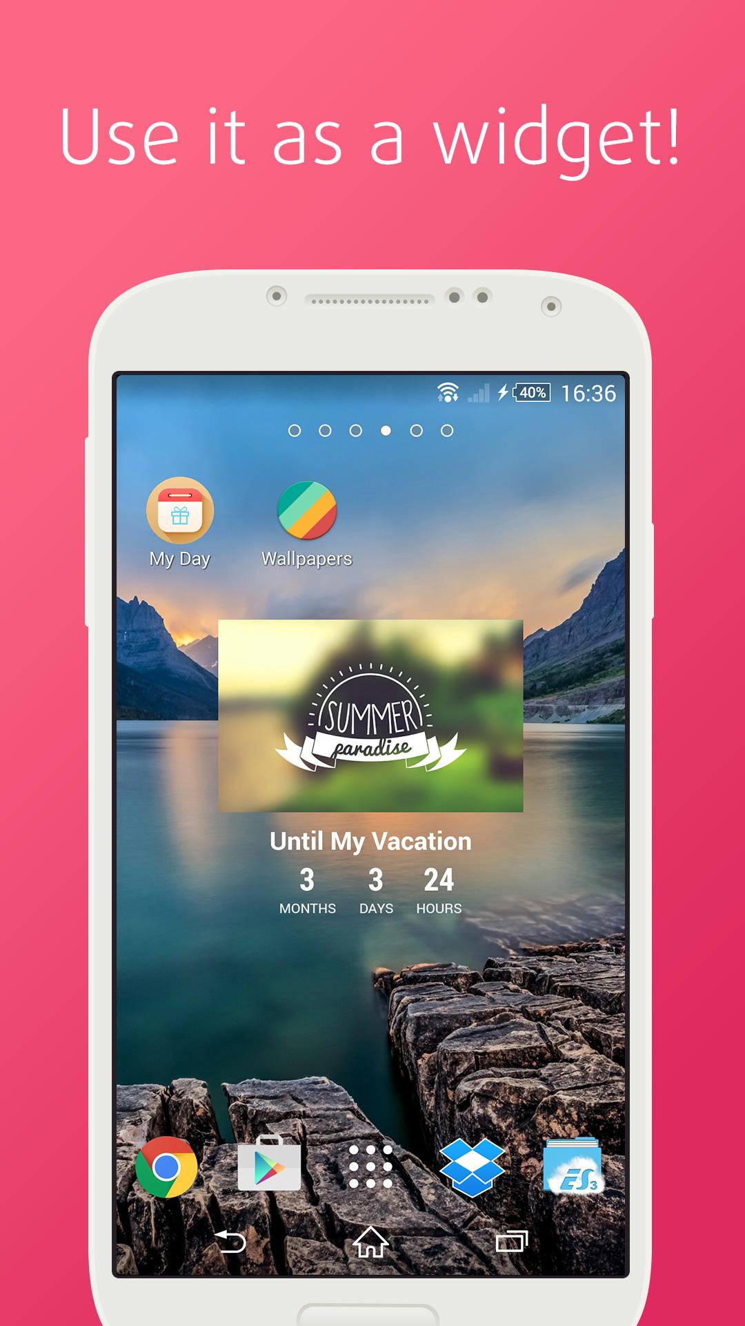 Android application My Day - Countdown Calendar screenshort