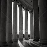 Columns of The Thomas Jefferson Memorial by Greg Mimbs -  