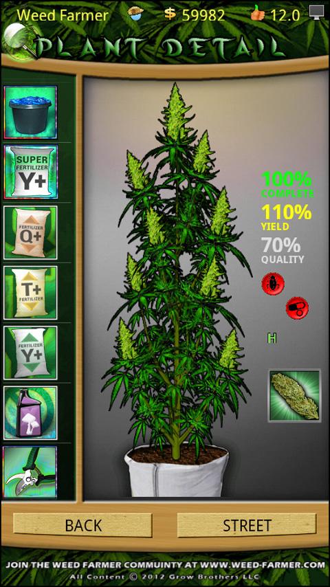 Android application Weed Farmer Overgrown screenshort