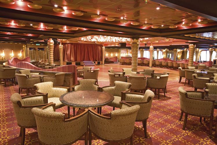 The Grand Bar Apollo, a lounge with dance floor on deck 5 of Costa Serena.