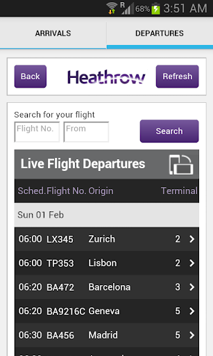 Heathrow Flight Status LHR