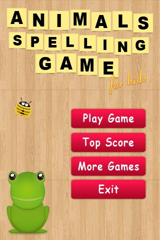 Animals Spelling Game for Kids