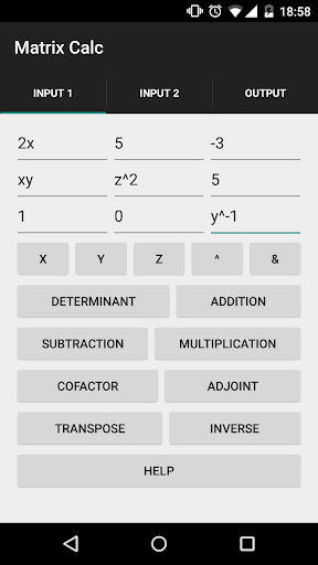 Matrix Calculator +Unknown