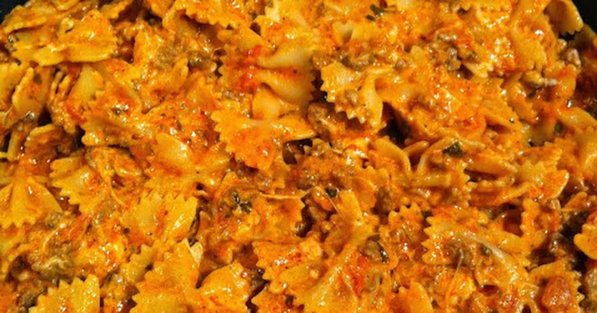 Farfalle and ground beef recipes