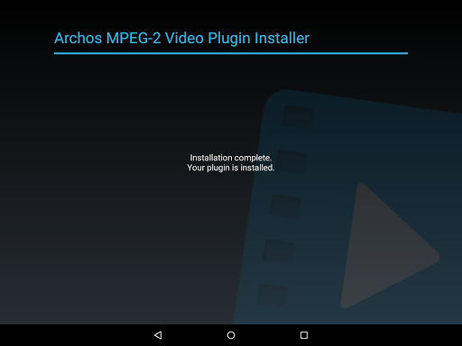 Archos MPEG-2 Video Plugin  screenshots 1
