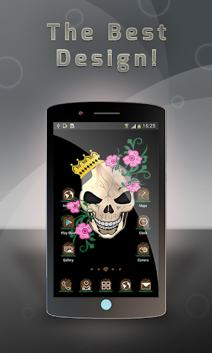 GO Launcher Skulls Theme