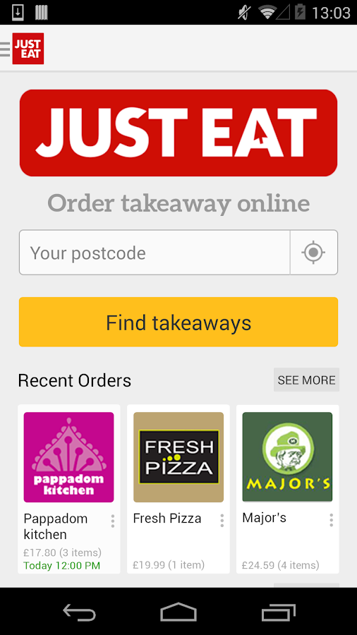 JUST EAT Takeaway Android Apps on Google Play