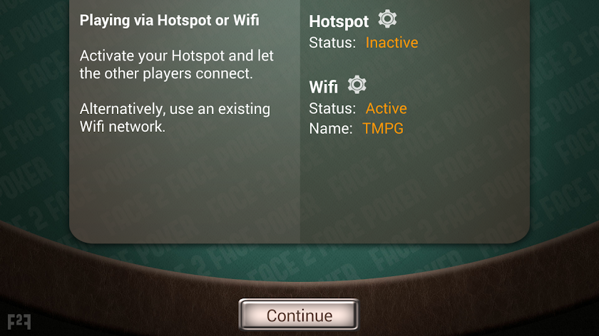 Offline Poker - WiFi Screen 3