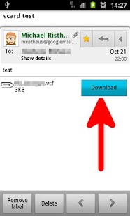Download Import vCard Attachment DEMO APK for Android