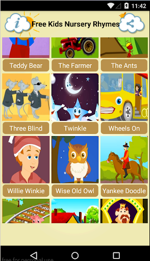 Free nursery rhymes songs