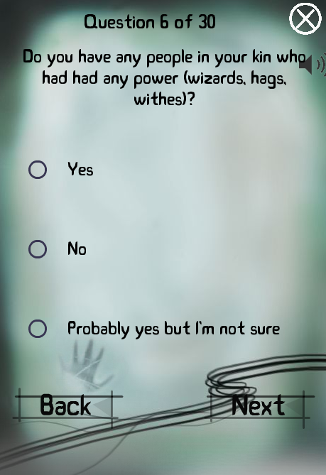 Im Psychic -Test Screen 2