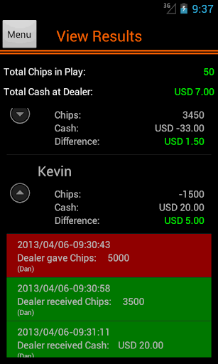 Poker Accounting Dealers Pro